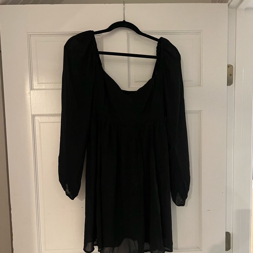 Abercrombie & Fitch Black Long Sleeve Dress